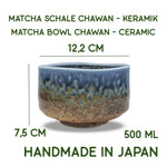 Load image into Gallery viewer, Japanische Matcha Schale Chawan Suna handgemacht aus Keramik
