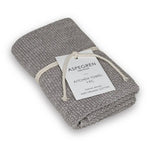 Lade das Bild in den Galerie-Viewer, Küchentuch 100% Bio-Baumwolle Gestrickt Hellgrau 40 x 50 cm
