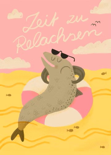 Postkarte Zeit zu Relachsen