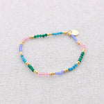 Load image into Gallery viewer, Elastisches Armband, Stahl, facettierte Steine: Kombiniert 3
