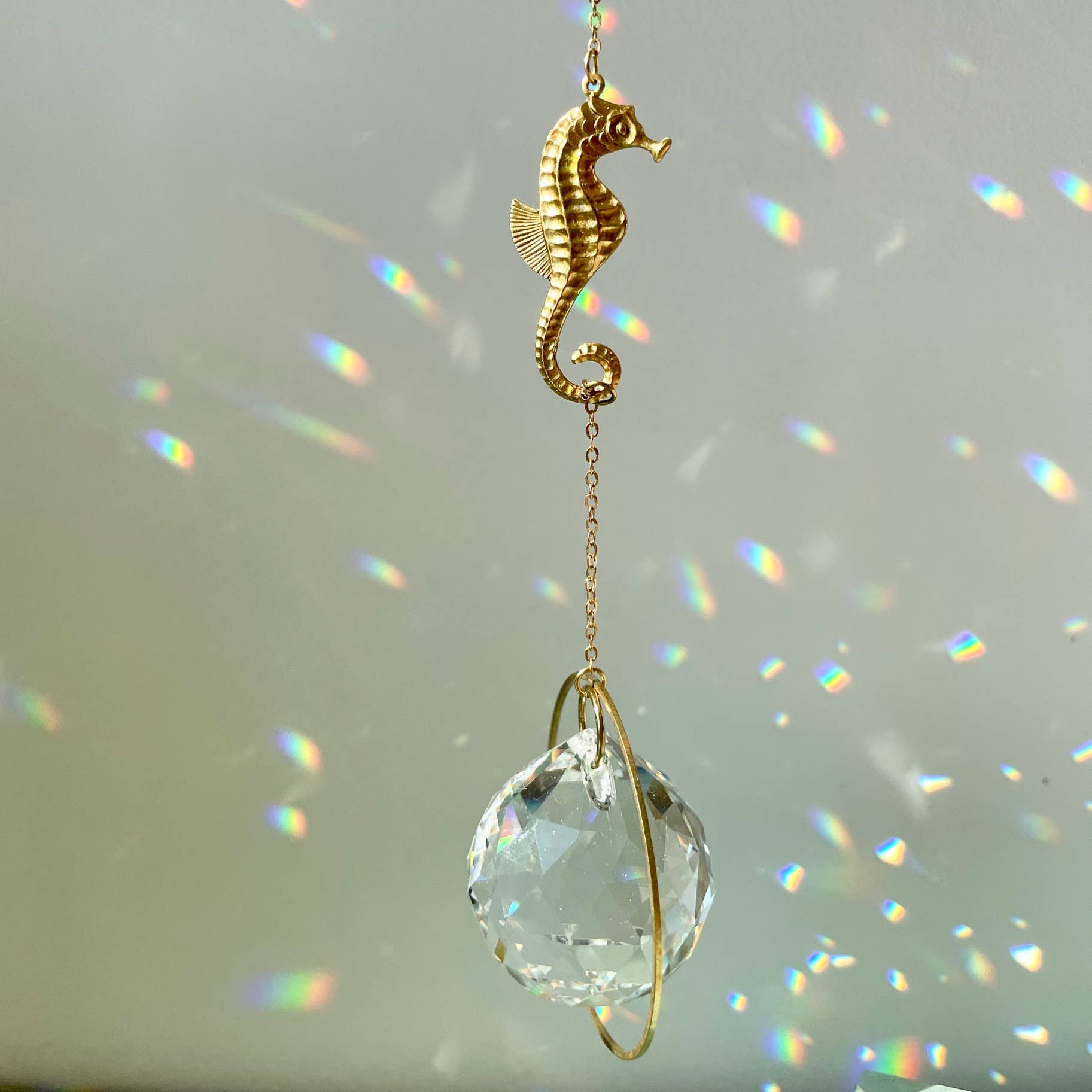 Lichtfänger & Fensterkristall Seepferdchen