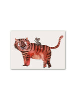 Load image into Gallery viewer, Postkarte Tiger und Maus
