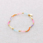 Load image into Gallery viewer, Elastisches Armband, Stahl, facettierte Steine: Kombiniert 1
