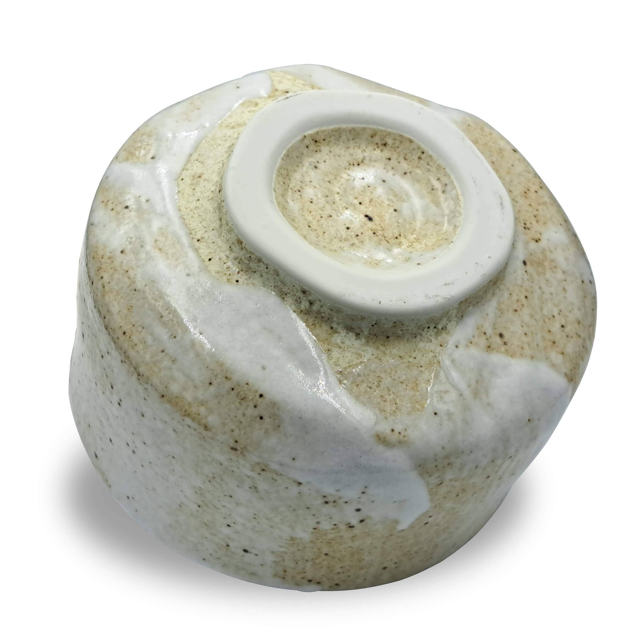 Japanische Matcha Schale Chawan Yuki handgemacht aus Keramik