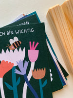 Lade das Bild in den Galerie-Viewer, 11 Mutmachkarten Set Nr. 1  für Kinder DIN A7 mit Kartenhalter
