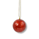 Lade das Bild in den Galerie-Viewer, Weihnachtskugel Rot &amp; Goldene Punkte ø 6 cm
