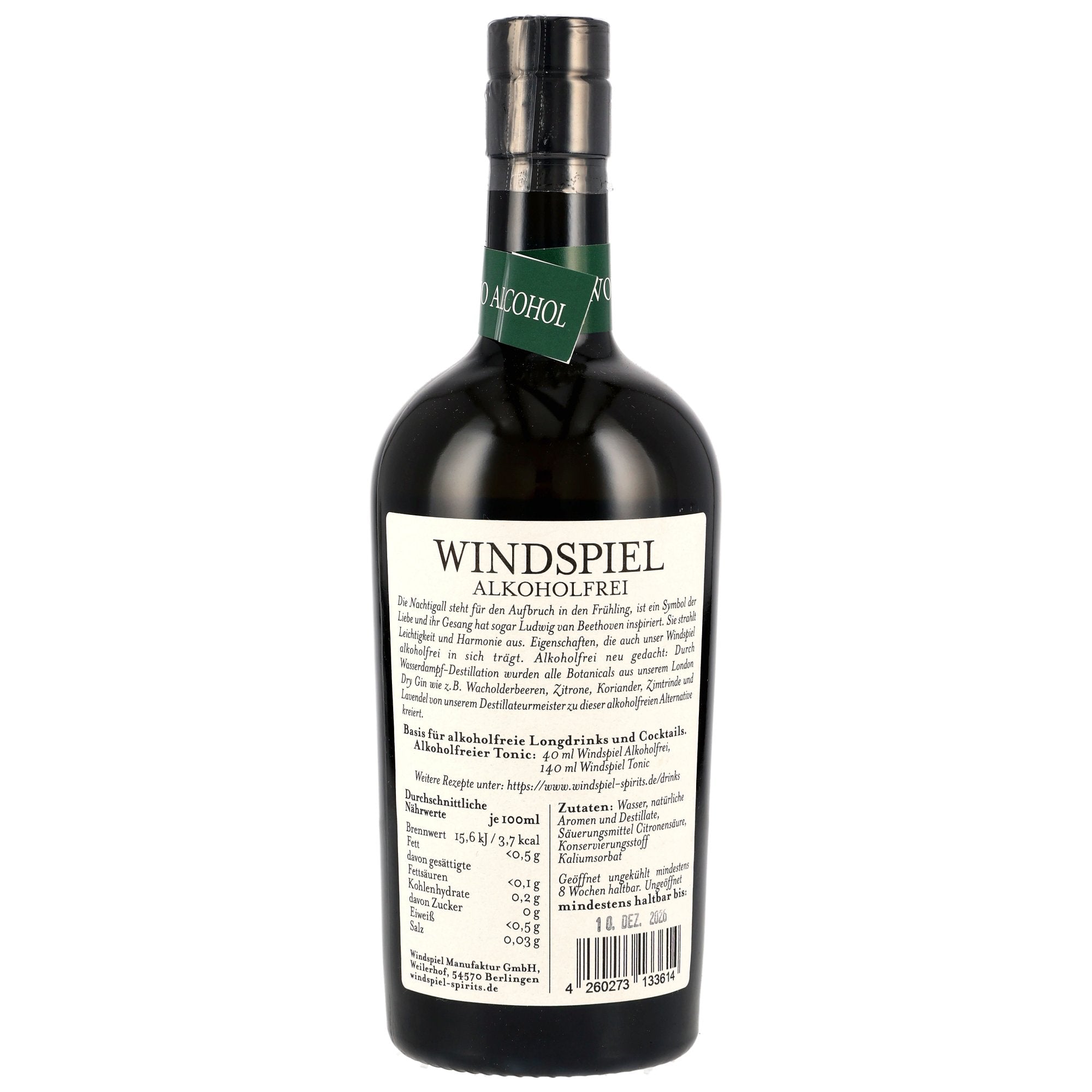 Windspiel Premium Gin 0.5l - alkoholfrei