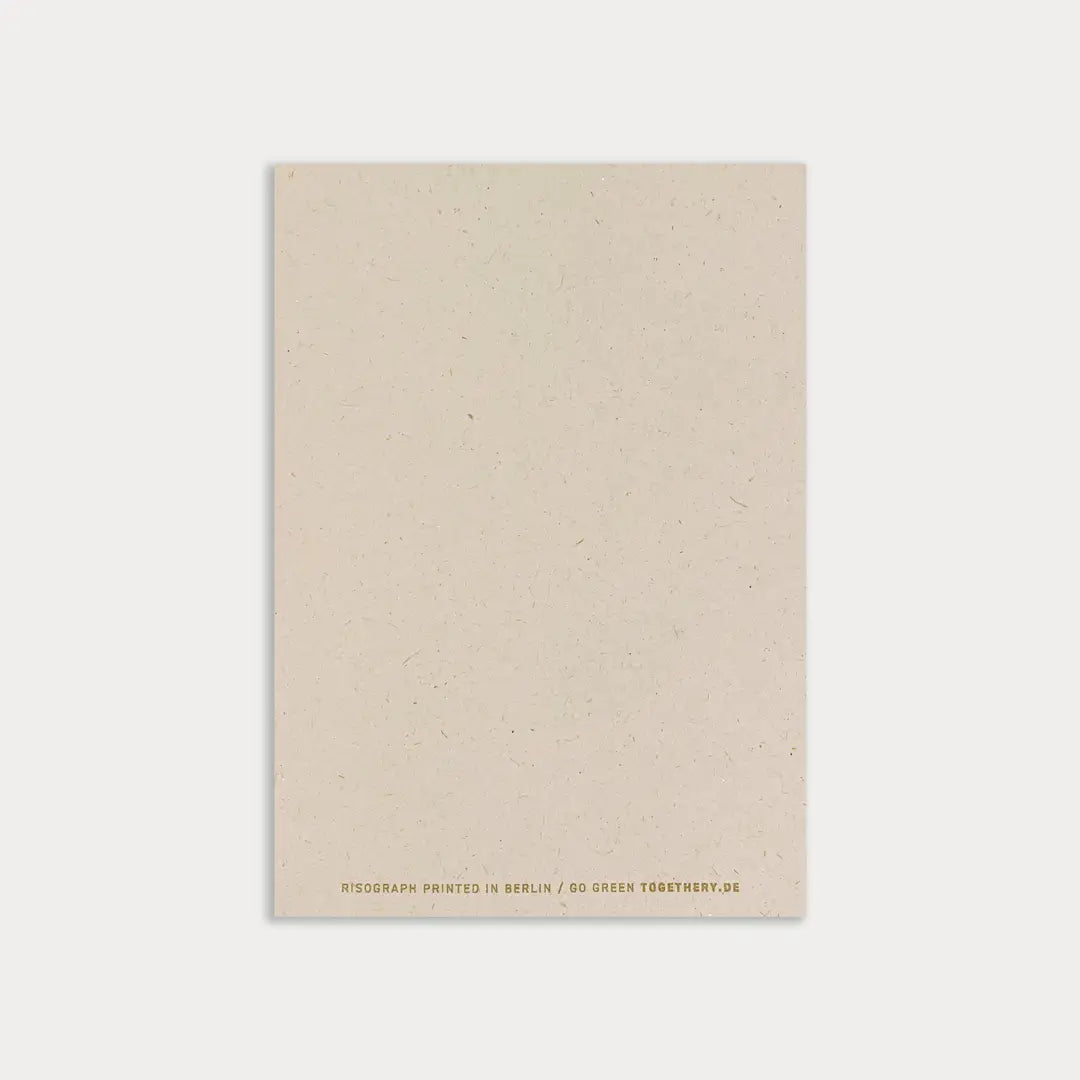 Postkarte Merry Xmas Orange