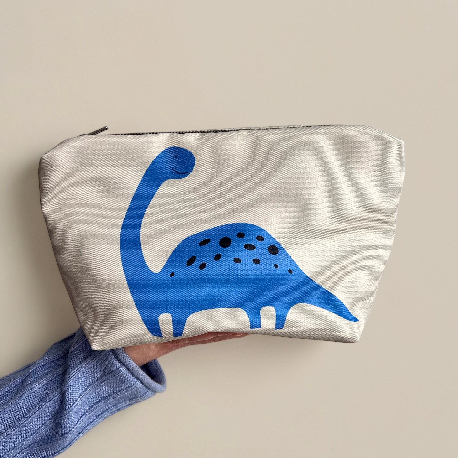 Kulturtasche Blauer Dino