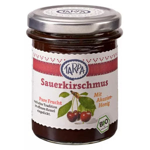 Sauerkirschmus  mit Akazienhonig 90% bio