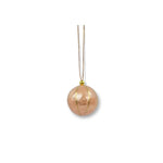 Lade das Bild in den Galerie-Viewer, Weihnachtskugel Rosé &amp; Gold gestreifen ø 3 cm
