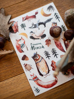 Load image into Gallery viewer, Spülmaschinenfeste Sticker "Waldgeflüster"
