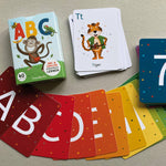 Load image into Gallery viewer, ABC-Kartenset mit 30 Buchstabenkarten und 10 Zahlenkarten
