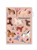 Lade das Bild in den Galerie-Viewer, Spülmaschinenfeste Sticker Pferde
