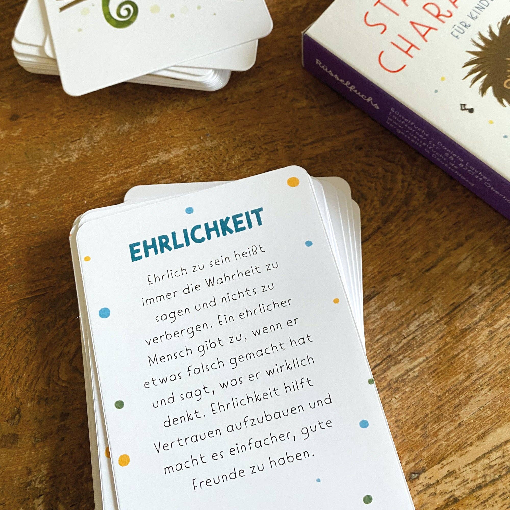 Stärkekarten für Kinder 40 Charakterstärken