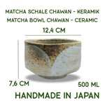 Load image into Gallery viewer, Japanische Matcha Schale Chawan Yuki handgemacht aus Keramik
