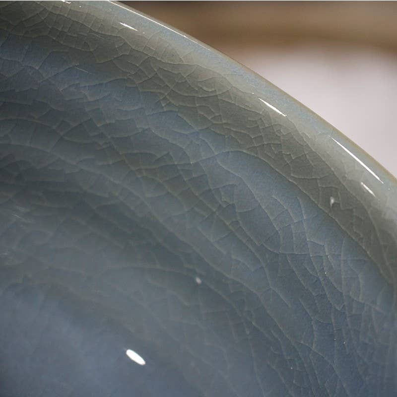 Matcha-Teeschale Blau Porzellan