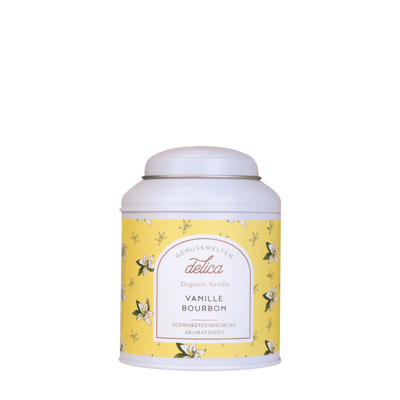 Vanille Bourbon Schwarzer Tee mit Vanillestücken
