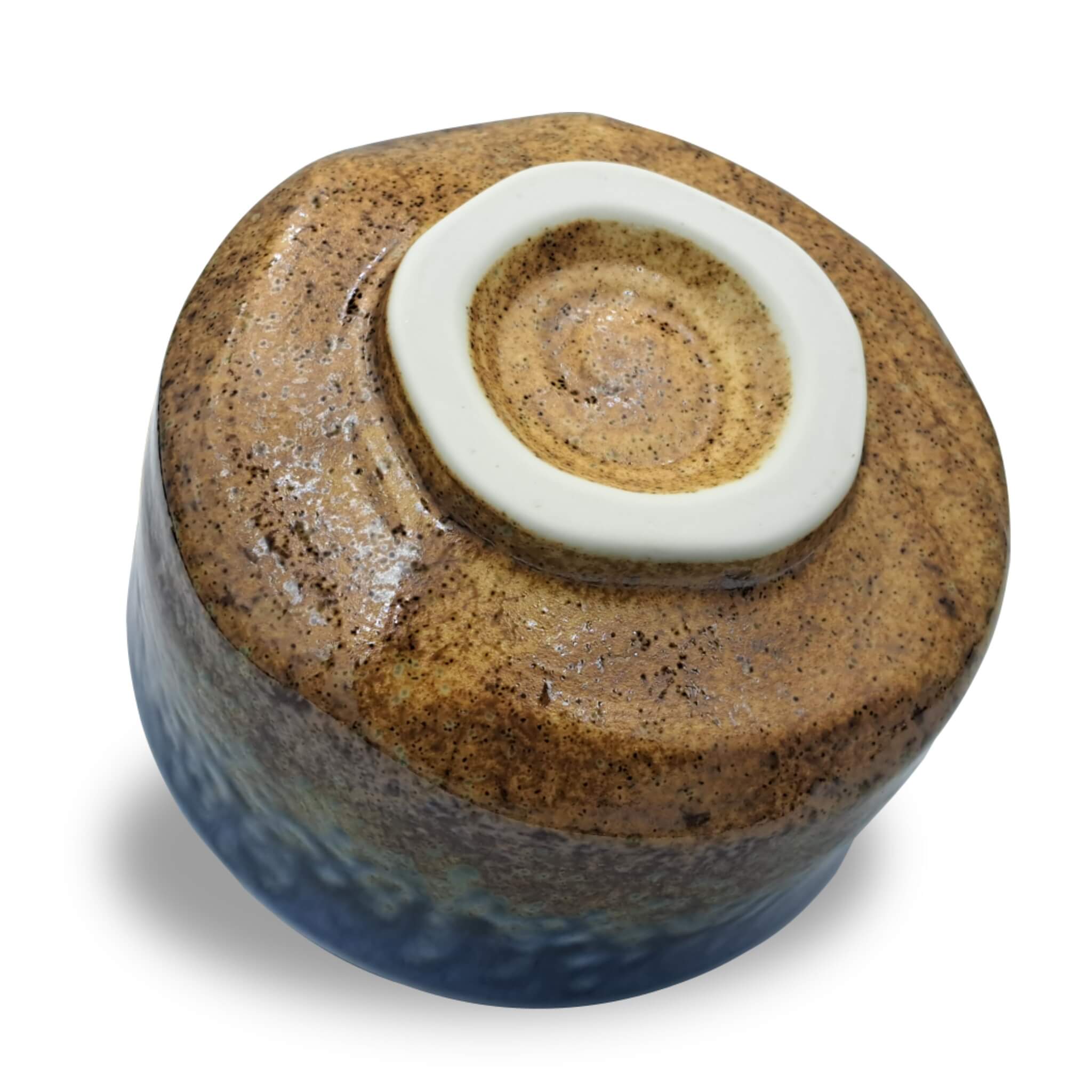 Japanische Matcha Schale Chawan Suna handgemacht aus Keramik
