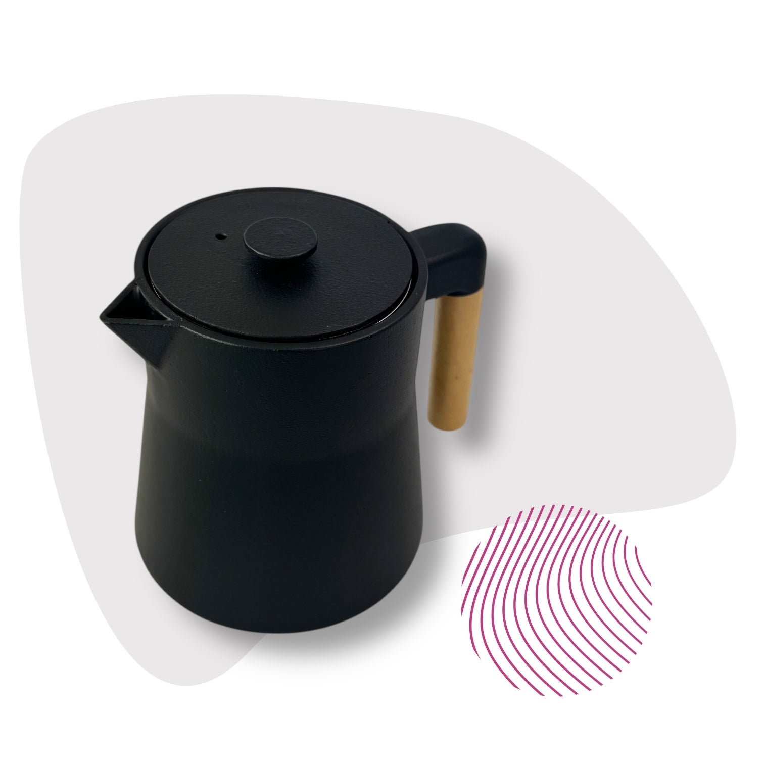 Teekanne  PUBIAN Gusseisen 1.2 l schwarz