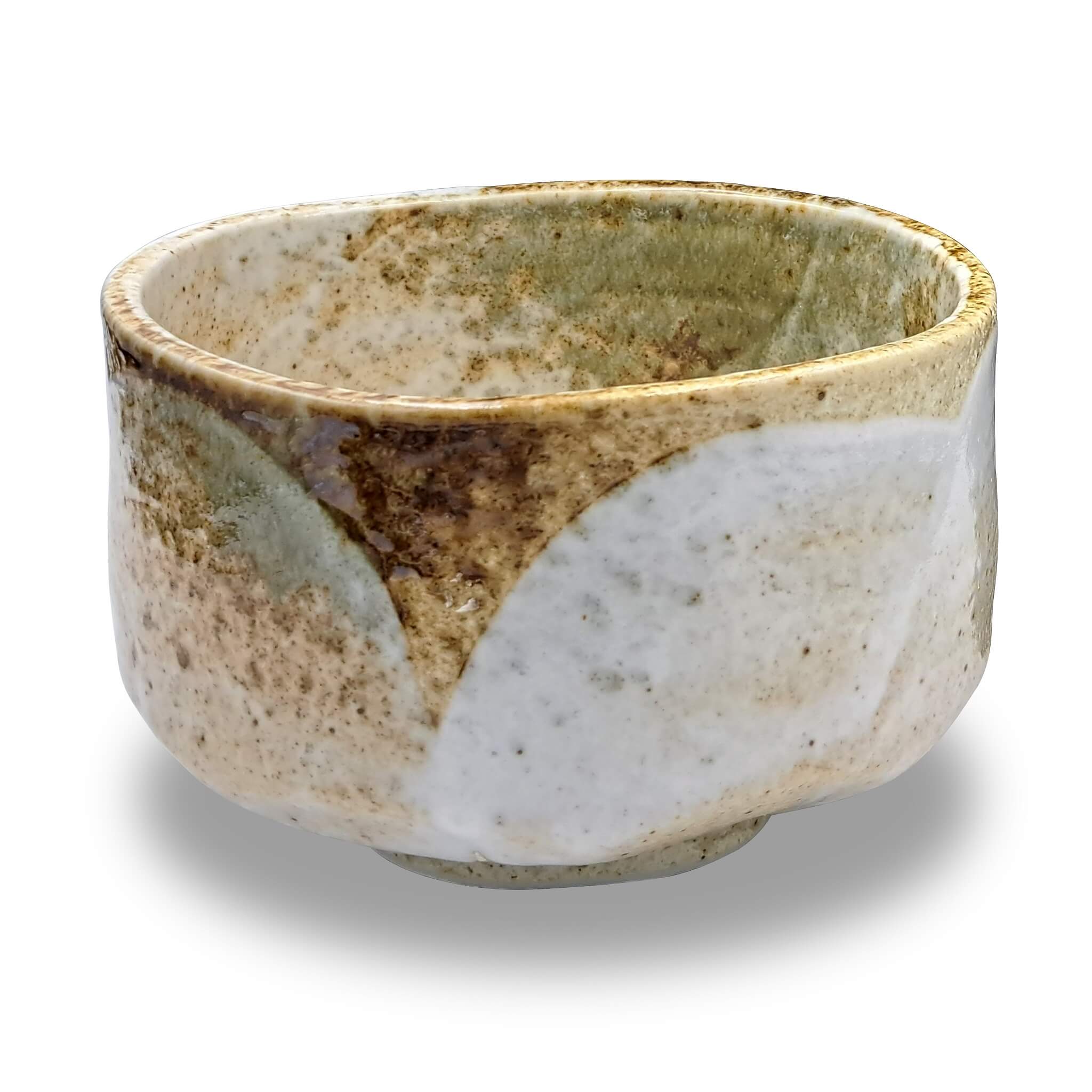 Japanische Matcha Schale Chawan Yuki handgemacht aus Keramik
