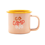 Load image into Gallery viewer, Kleine Emaille Tasse Go Camping
