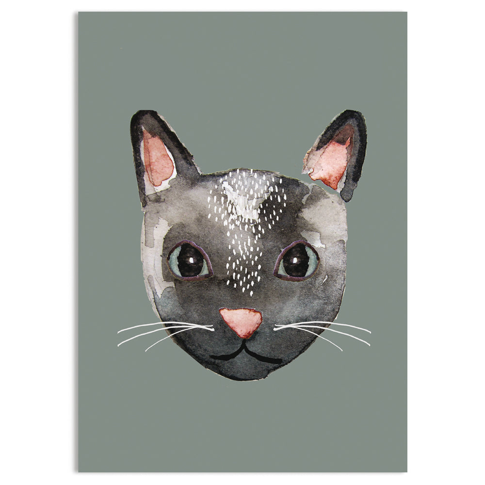 Postkarte Katze