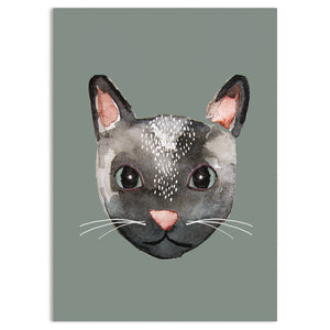 Postkarte Katze
