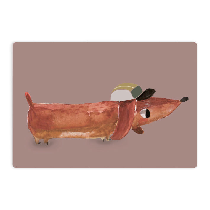 Frühstücksbrettchen Dackel Detlef