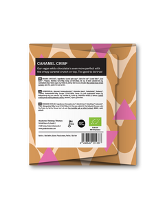 Weiße Schokolade Caramel Crisp 20% bio & vegan