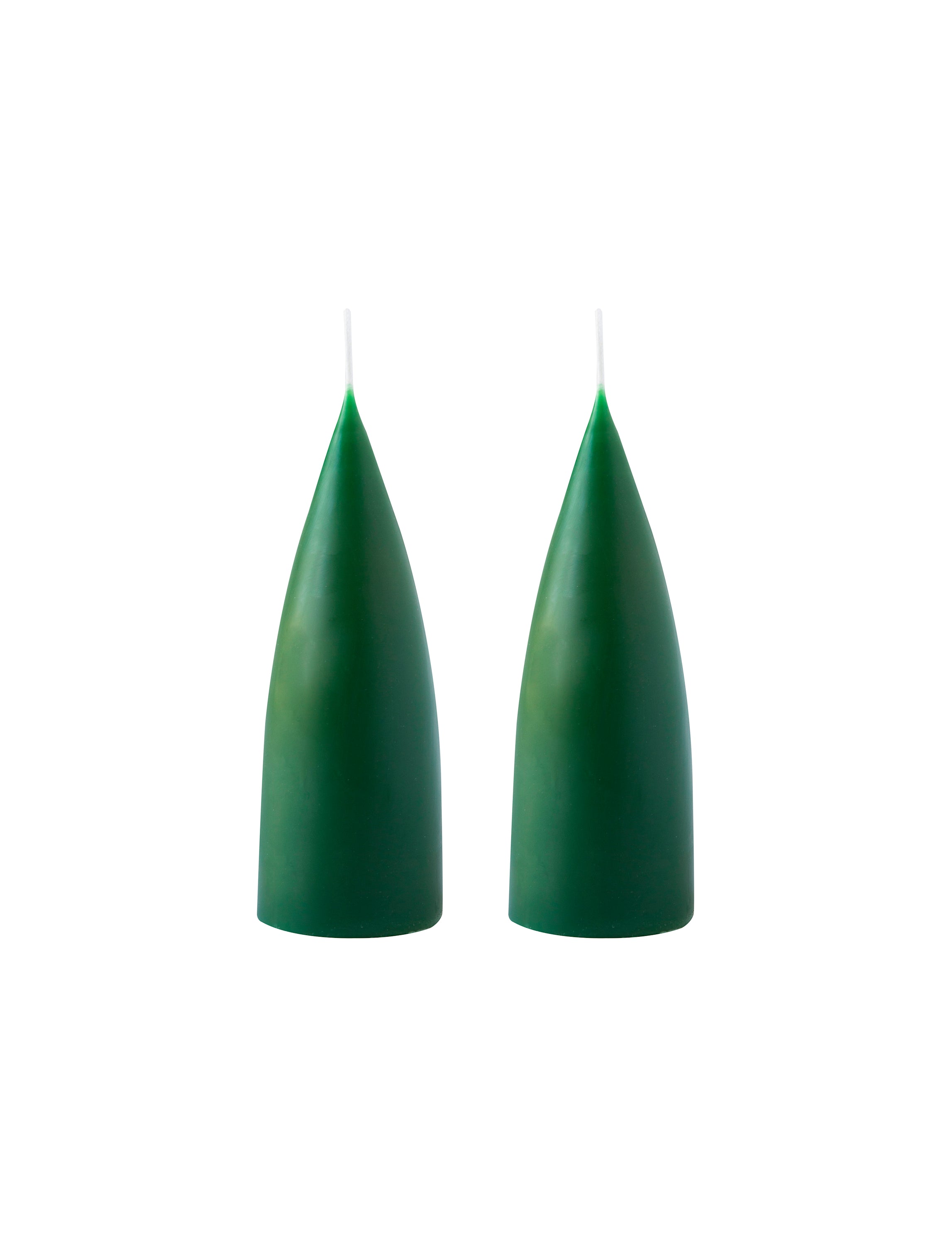 Kegelförmige Kerze Bottle Green - 16 cm x ø 6.5 cm 1 Stück