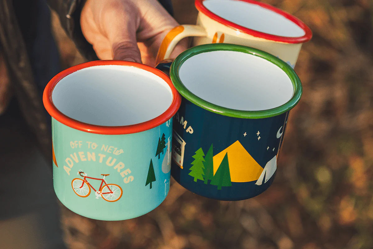 Emaille Becher BIKE