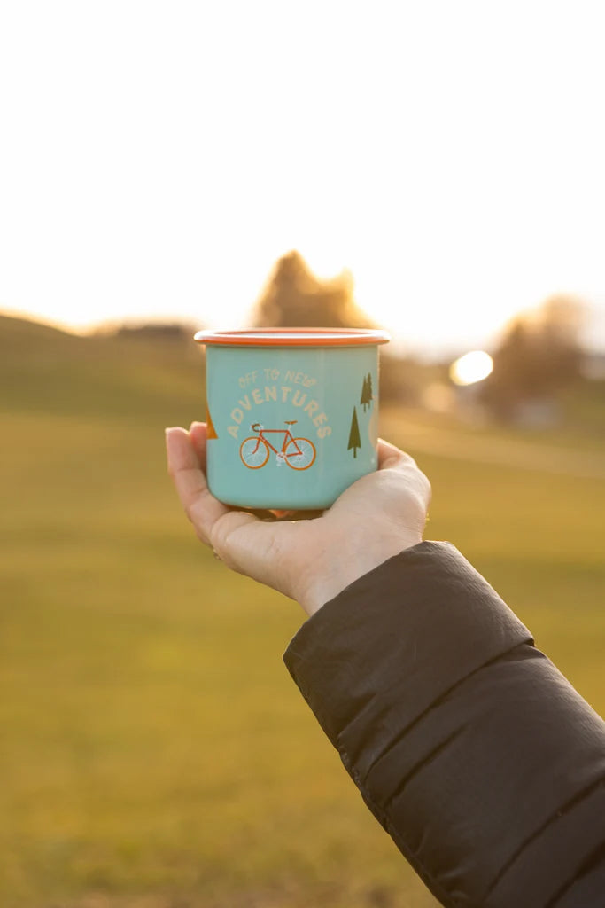 Emaille Becher BIKE