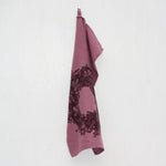 Lade das Bild in den Galerie-Viewer, Geschirrtuch Leinen Erika mit Siebdruck Kranz
