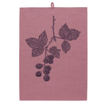 Lade das Bild in den Galerie-Viewer, Geschirrtuch Leinen Erika mit Siebdruck Beerenzweig
