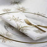 Lade das Bild in den Galerie-Viewer, Servietten Leinen &amp; Baumwolle mit Siebdruck Strohstern

