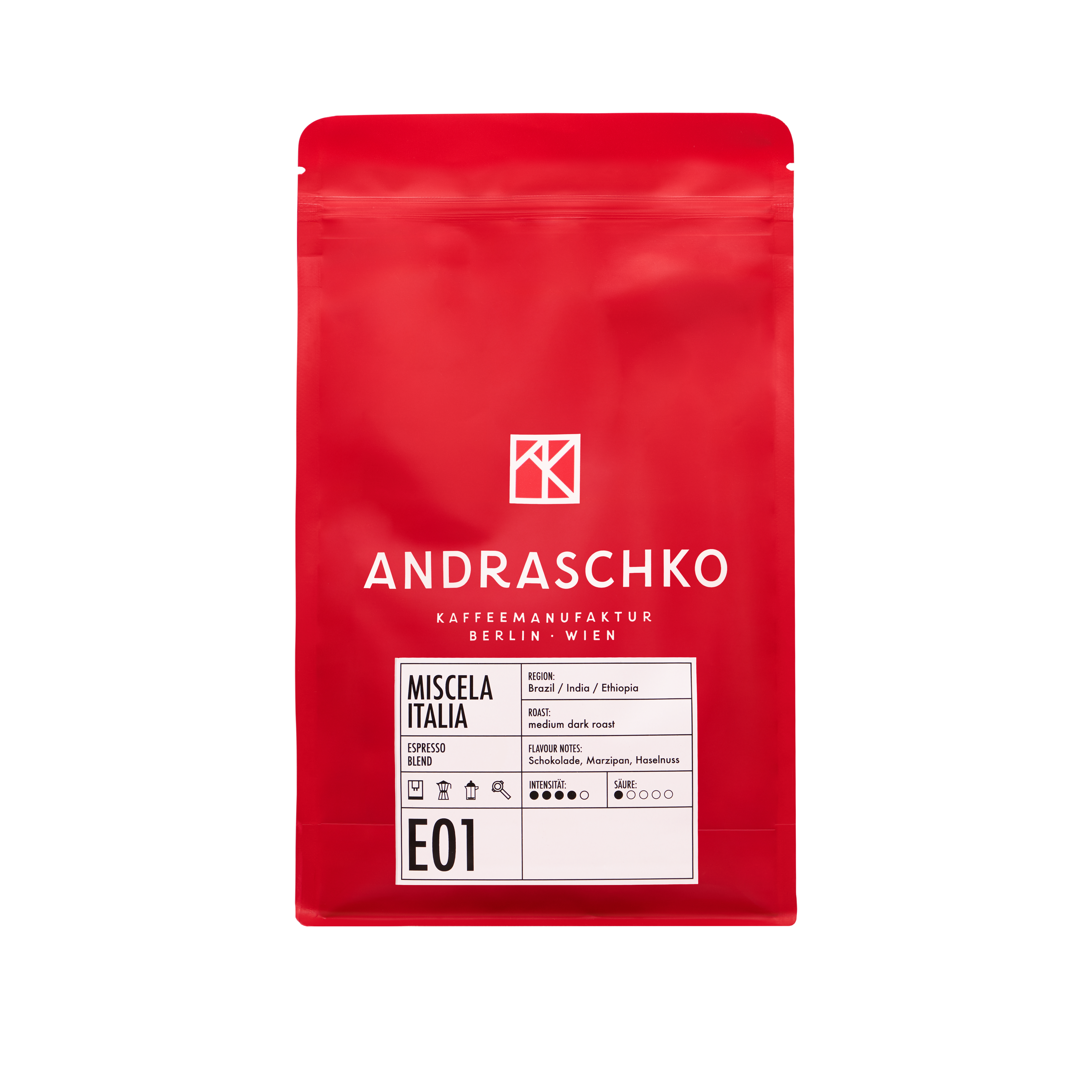 Andraschko Miscela Italia Espresso Blend Bohnen 1kg