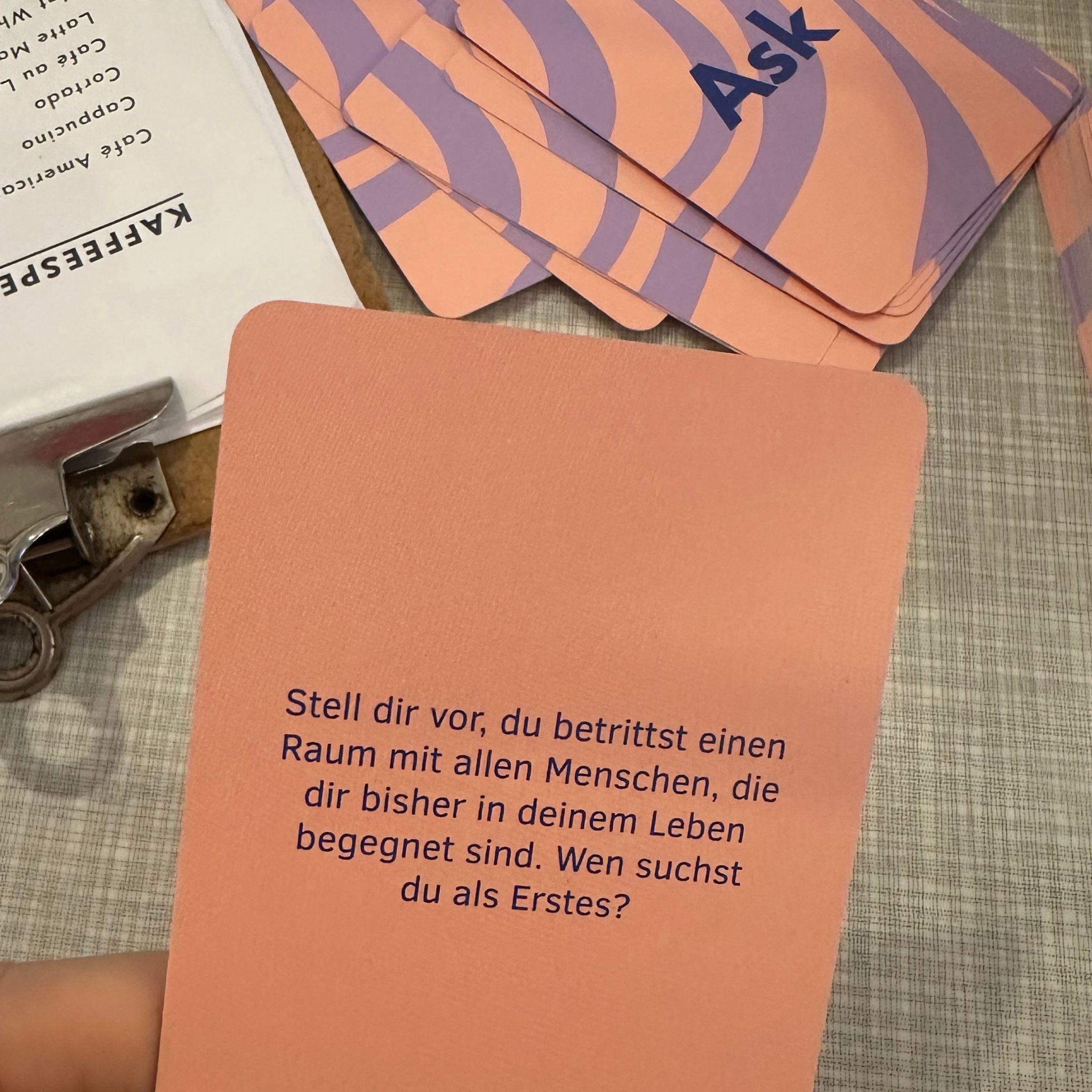 Ask & Task Begegnung mit Herz - Gemeinsam gegen einsam