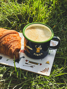 Emaille Becher CAMP VIPES