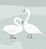 Load image into Gallery viewer, Klappkarte Schwäne
