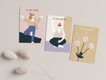 Load image into Gallery viewer, Affirmationskarten für Frauen &amp; Mädchen - 13 Karten &amp; ein Kartenhalter
