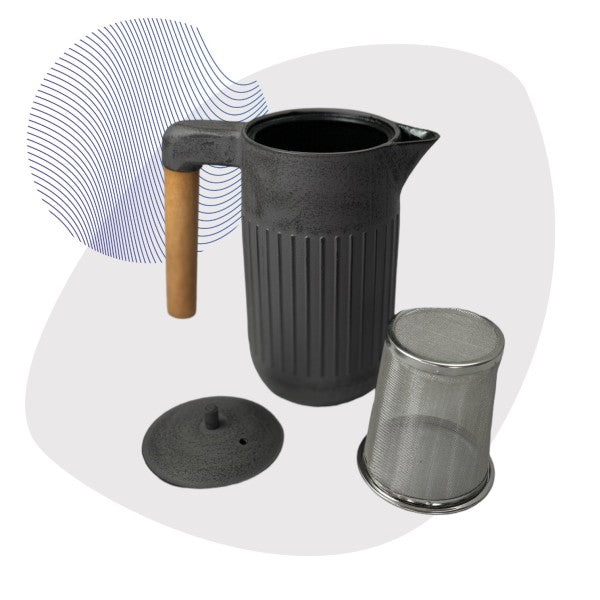 Teekanne MARUNA Gusseisen 0.9 l grau