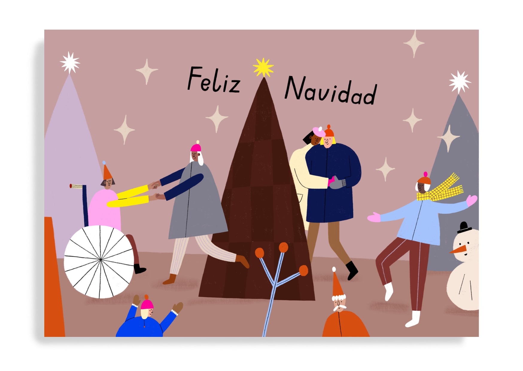 Postkarte Feliz Navidad