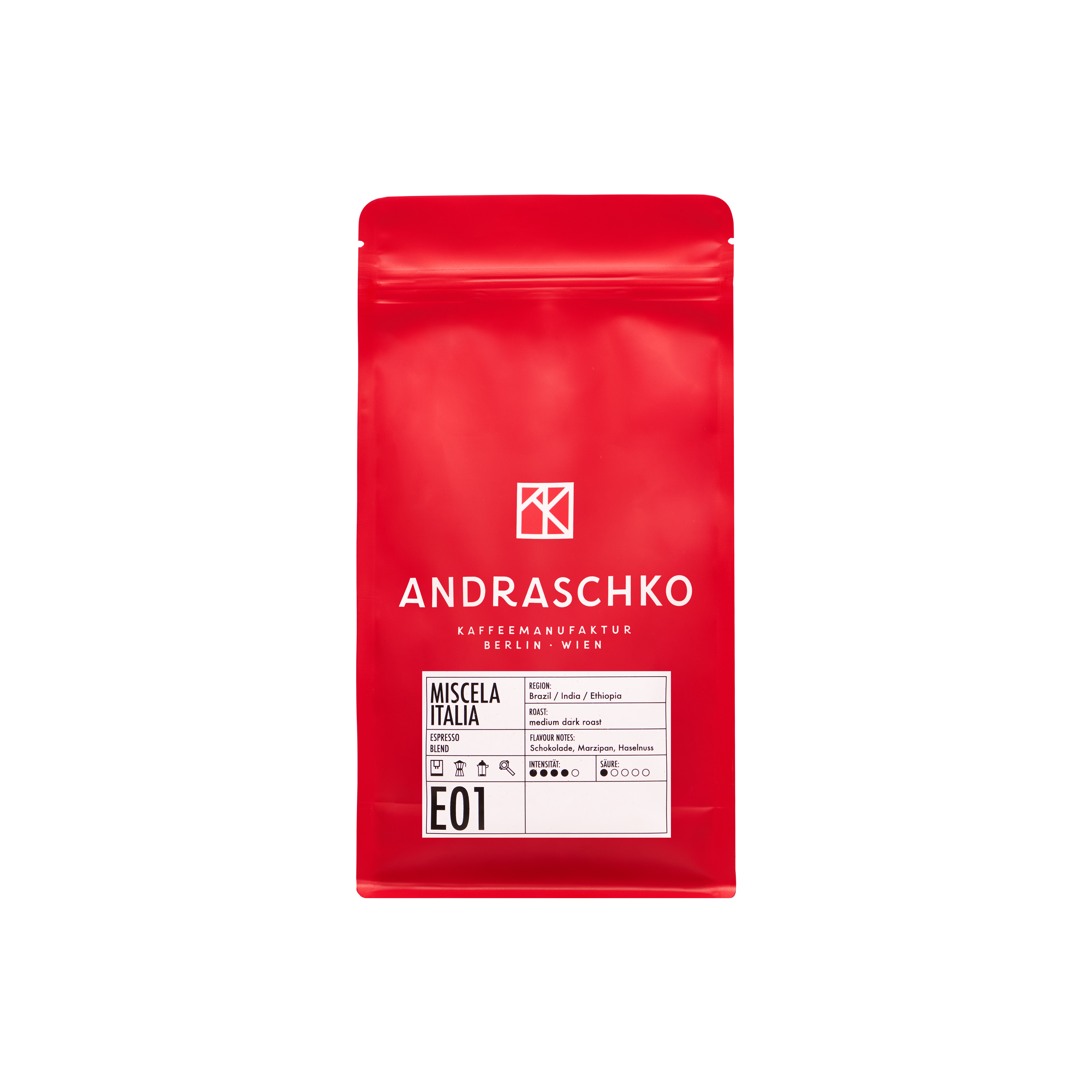 Andraschko Miscela Italia Espresso Blend gemahlen 250g