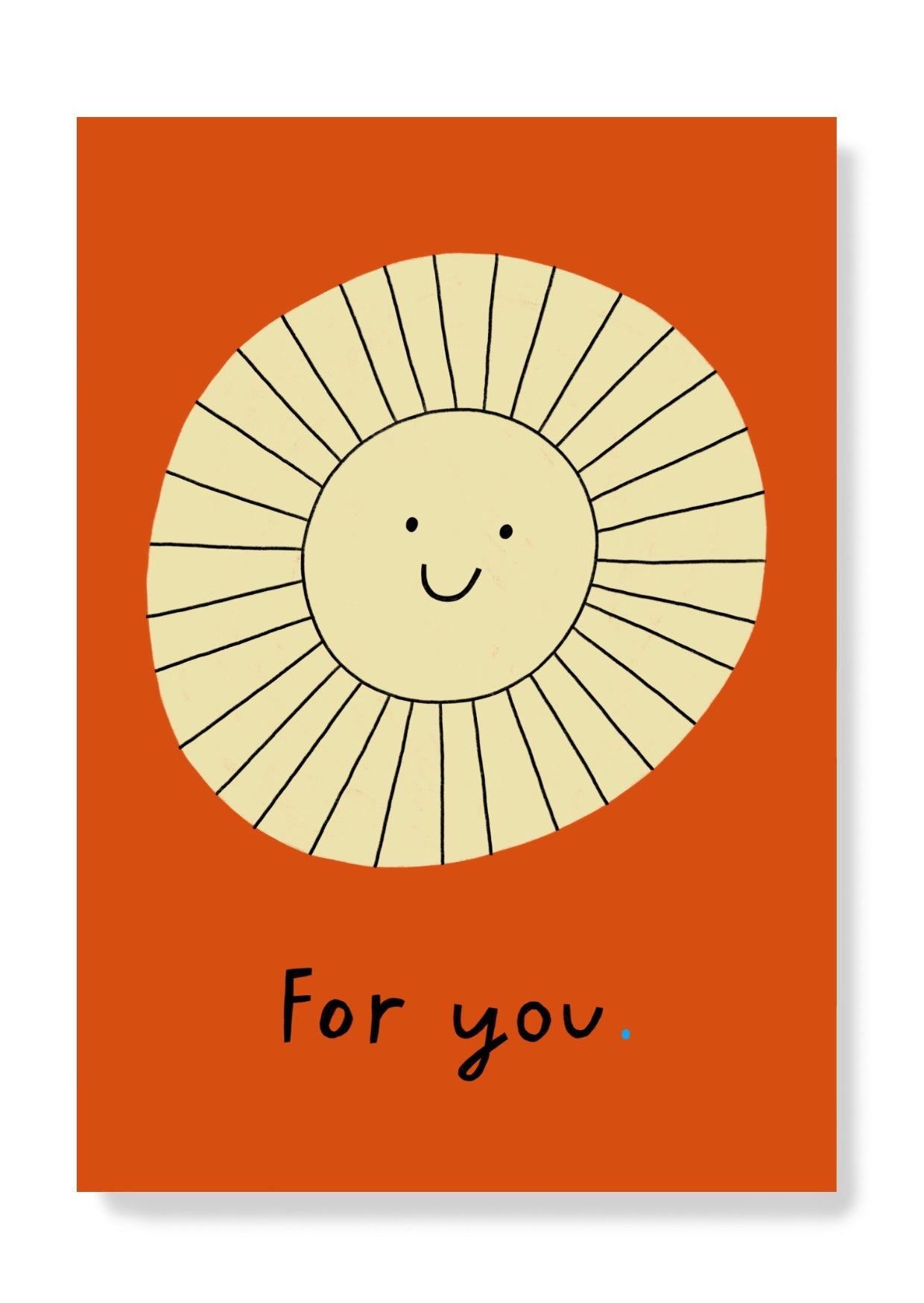 Postkarte For you Sonne