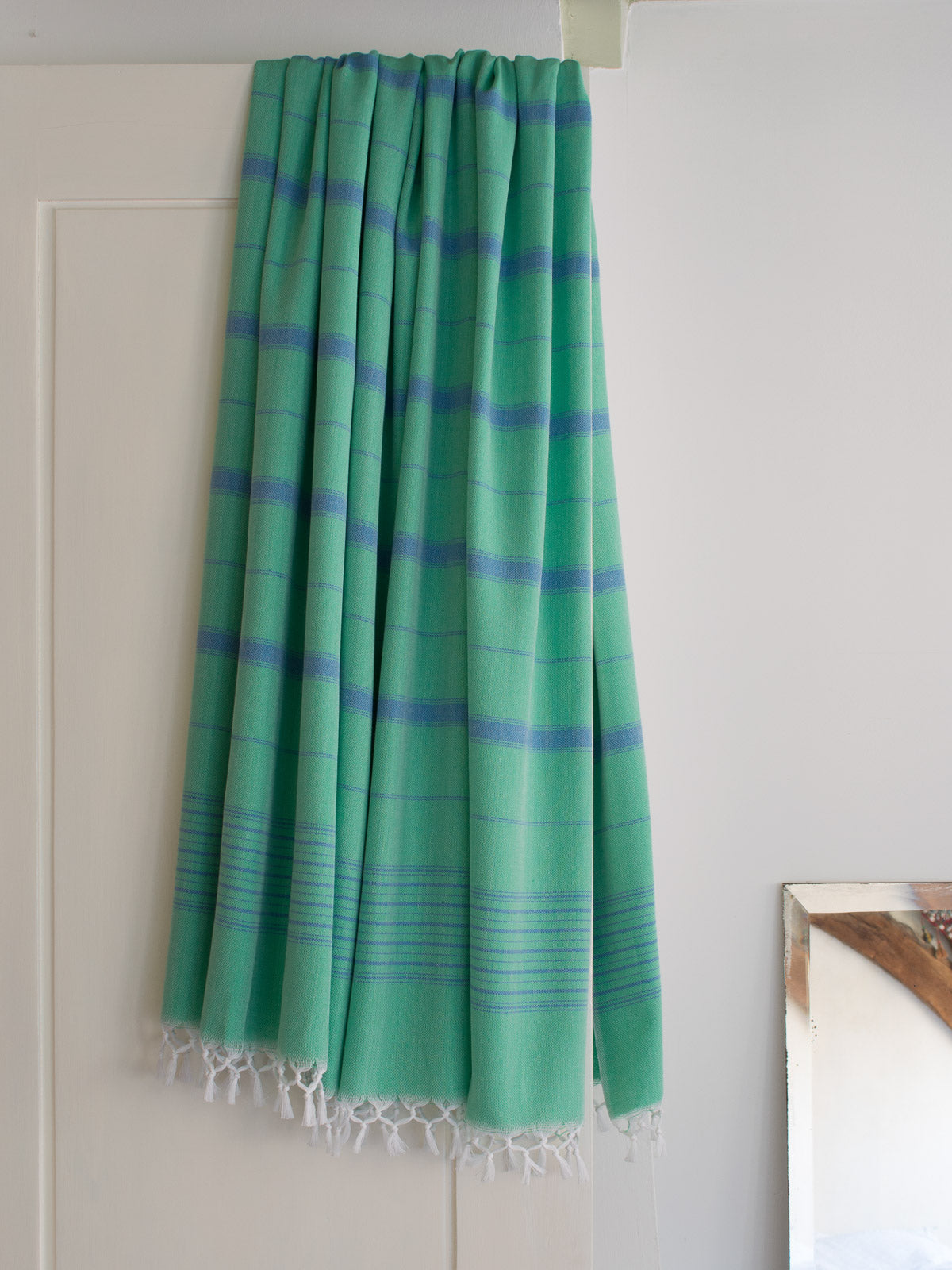 SALE Hamamtuch XL jadegrün & ozeanblau 220 x 160 cm