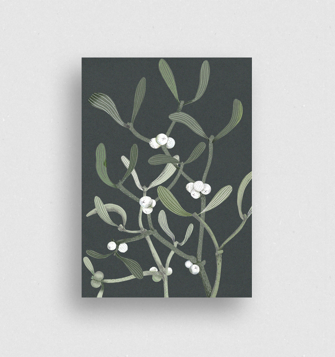 Postkarte Mistel Wald