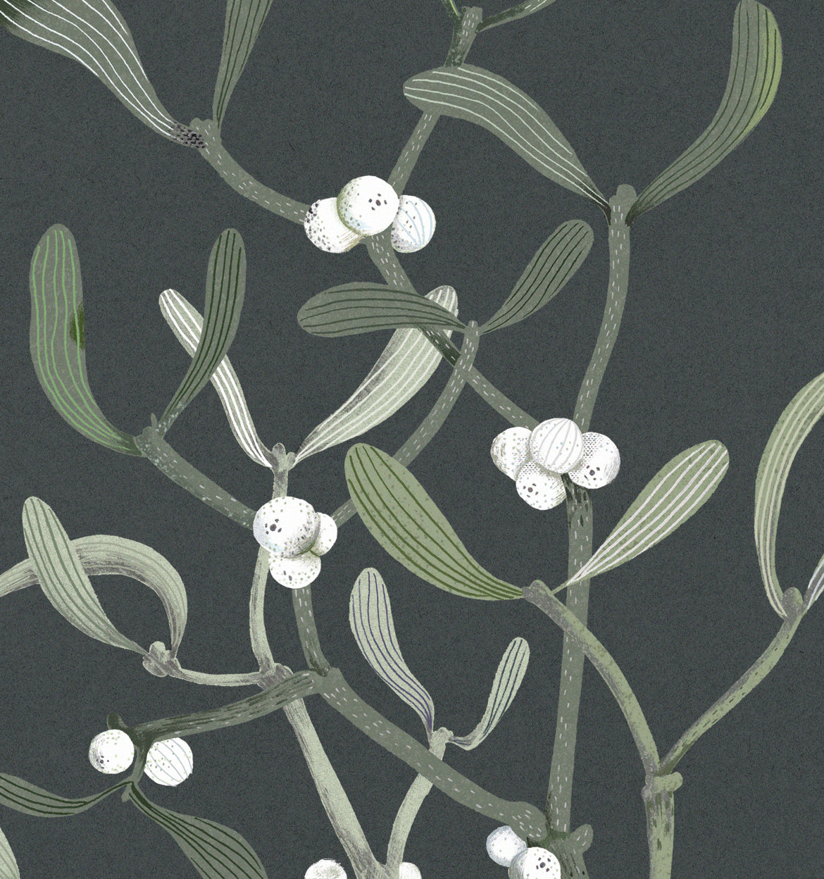 Postkarte Mistel Wald