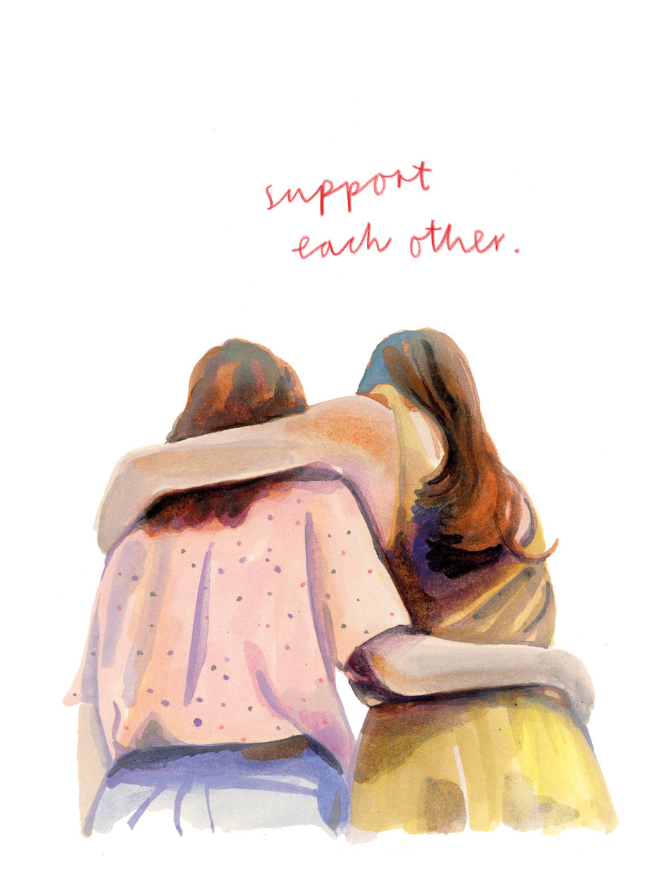 Druck "Support each other" A4