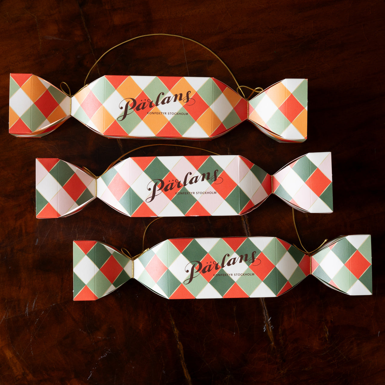 Karamell Christmas Cracker 1 Stück gefüllt mit 8 Karamellbonbons